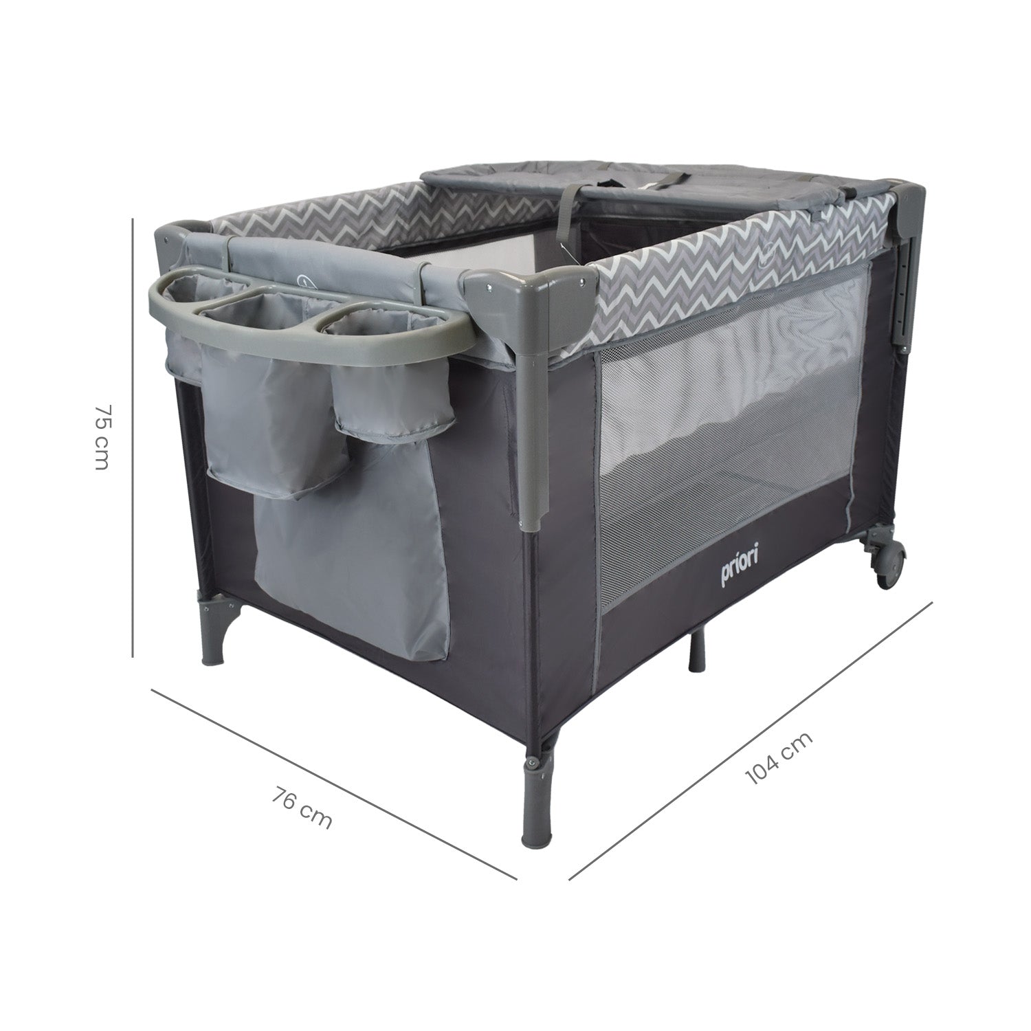 Combo Cuna Colecho Avanti + Paseador Park Priori Gris