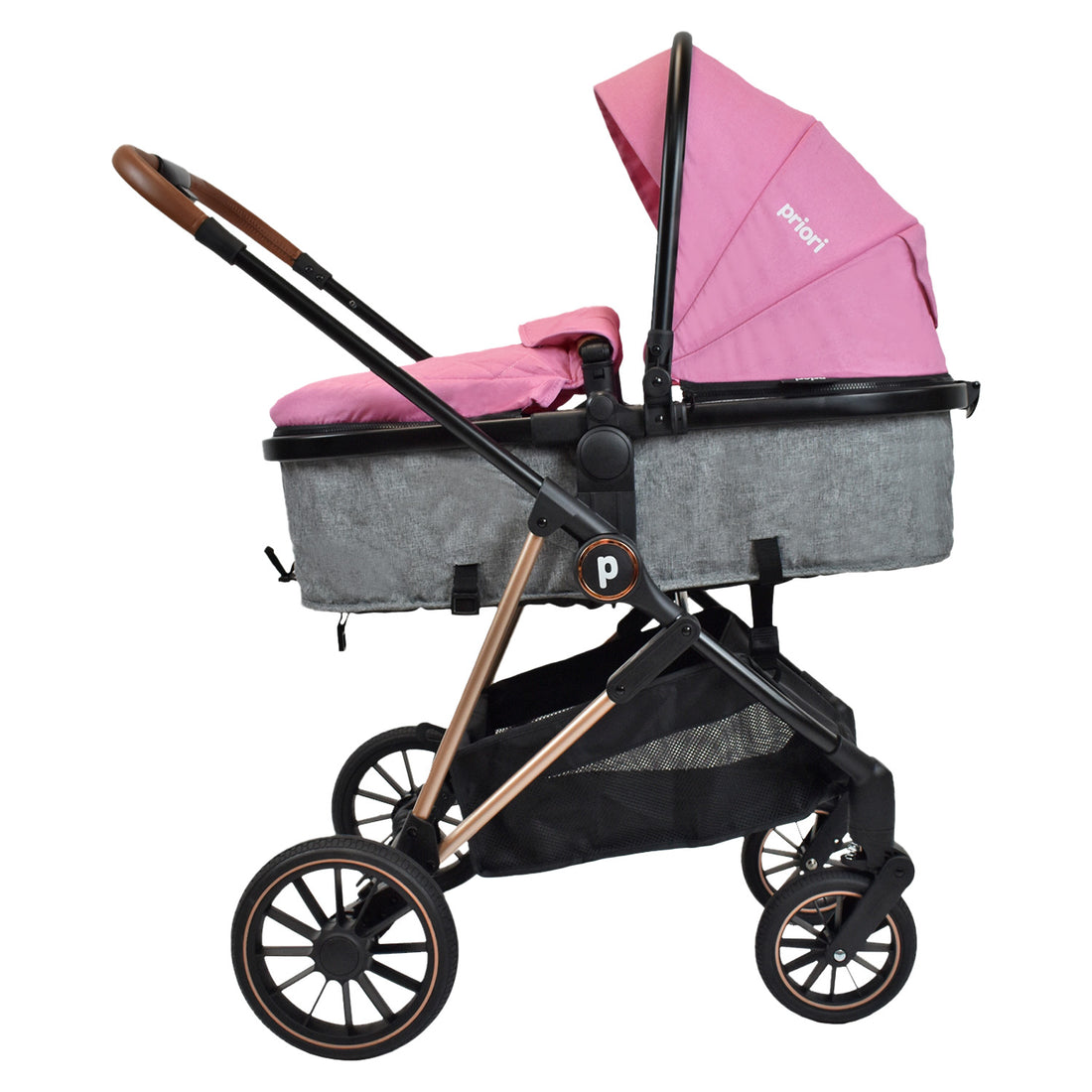 Coche Bebé Moisés Priori Ana Ts Rosado