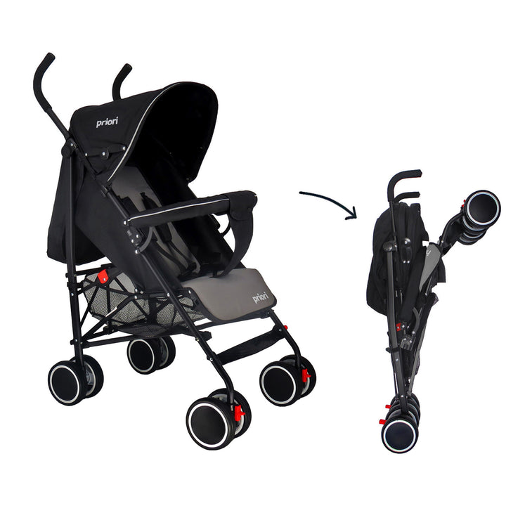 Coche Bebe Paseador Priori Véneto Gris