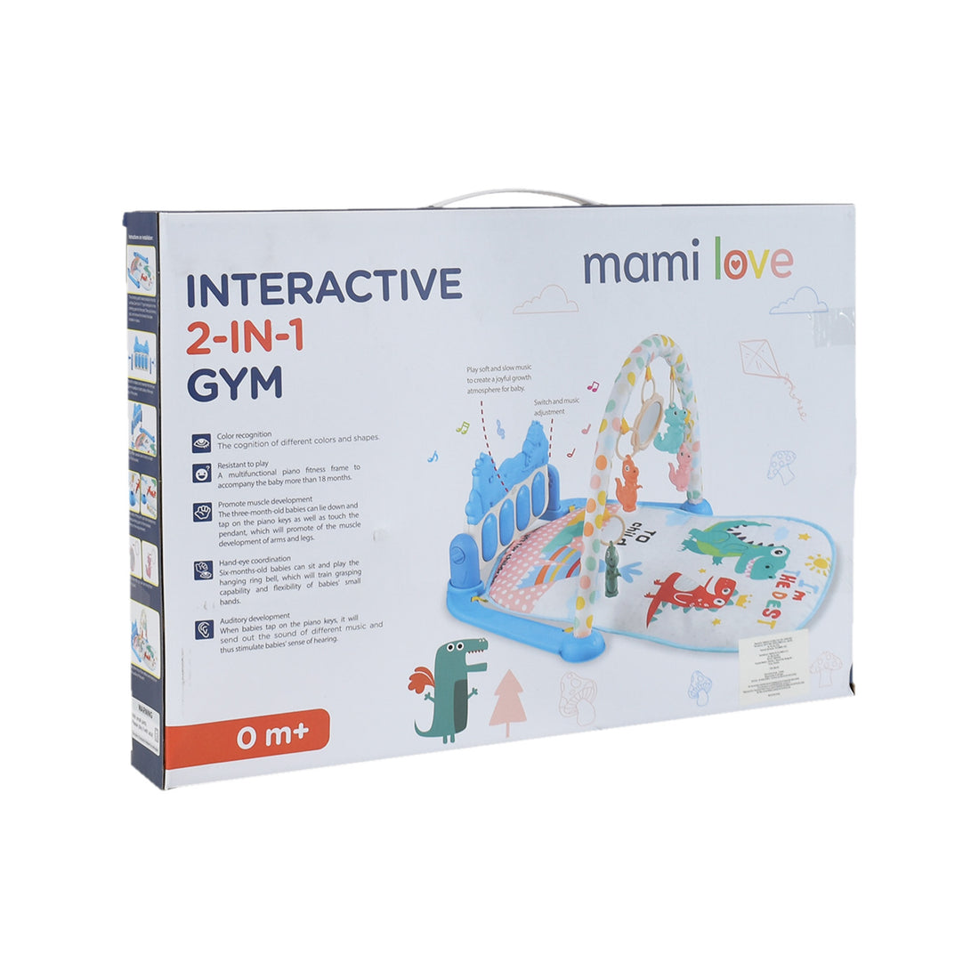 Gimnasio Interactivo 2 en 1 Azul Mami Love MM2349