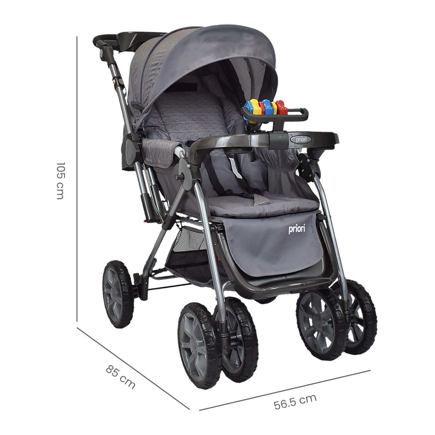 Coche Bebé Priori Supra Gris