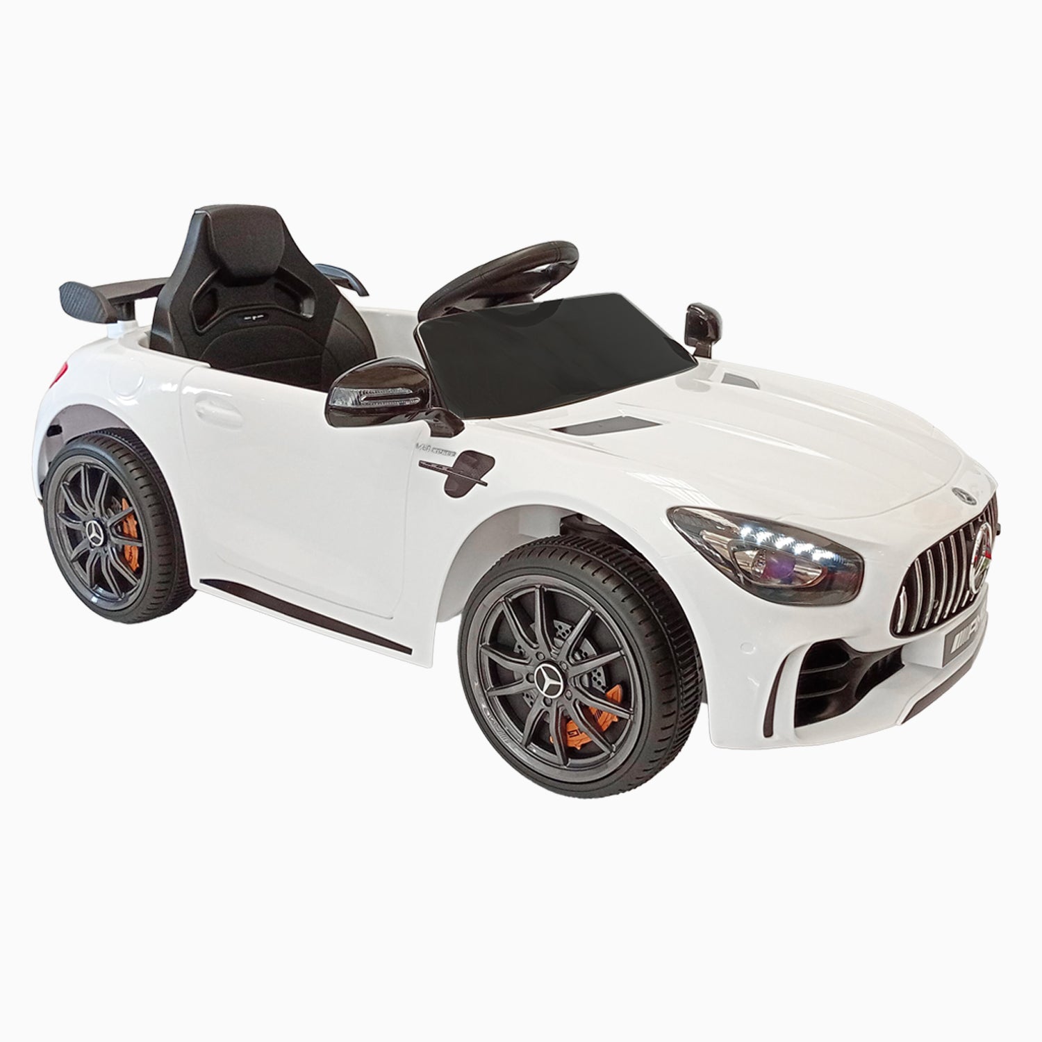 Carro montable con control Mercedes Benz blanco LQ006