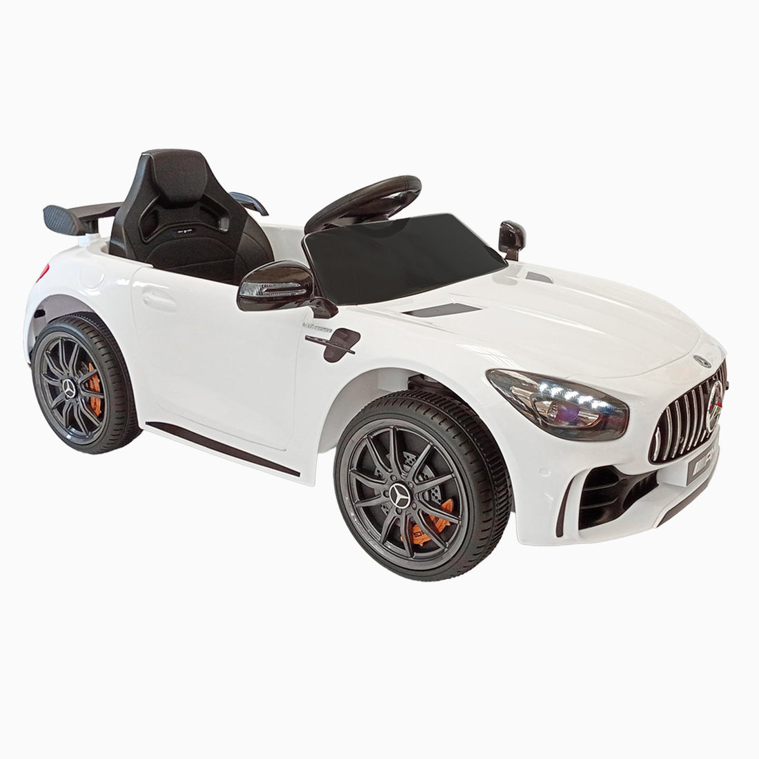 Carro montable con control Mercedes Benz blanco LQ006