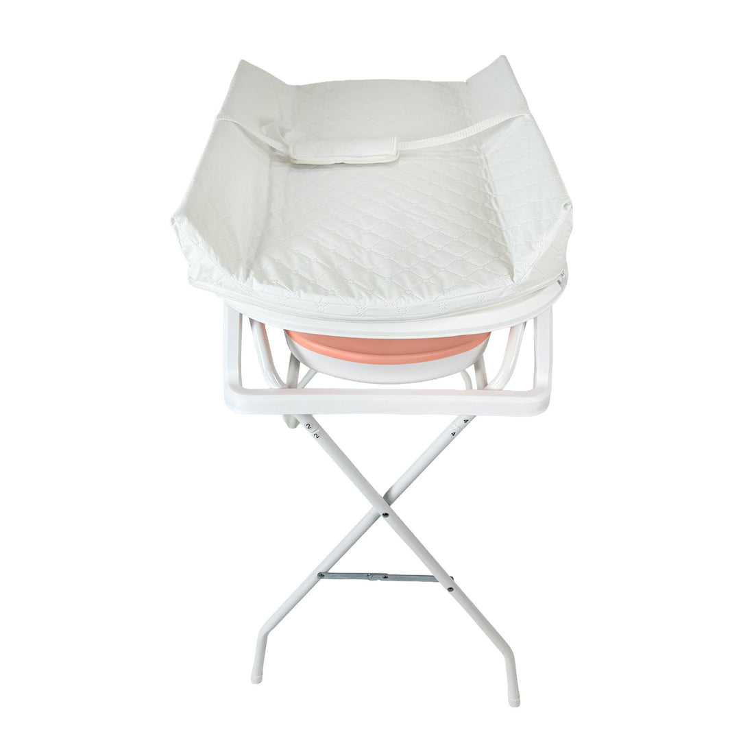 Bañera Bebé Stand Changer y Soporte Metálico Rosa Priori