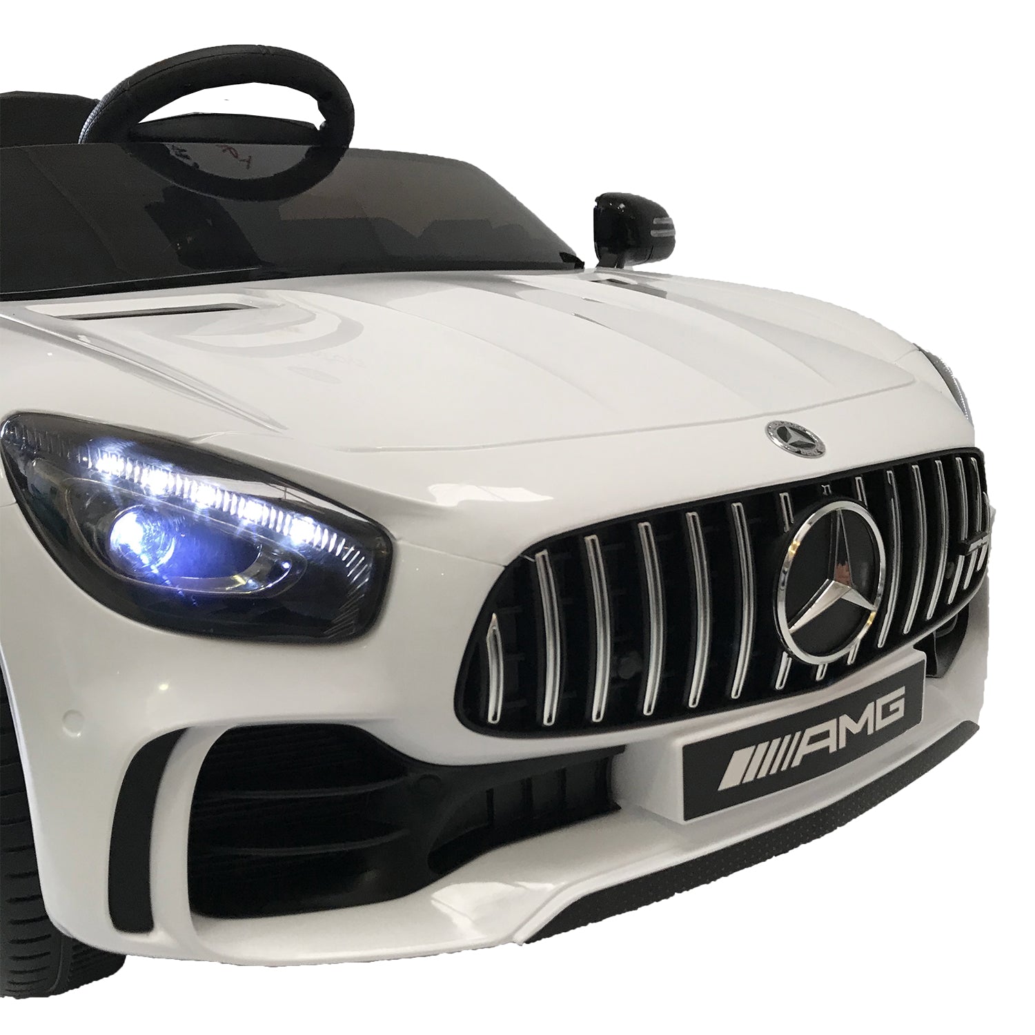 Carro montable con control Mercedes Benz blanco LQ006