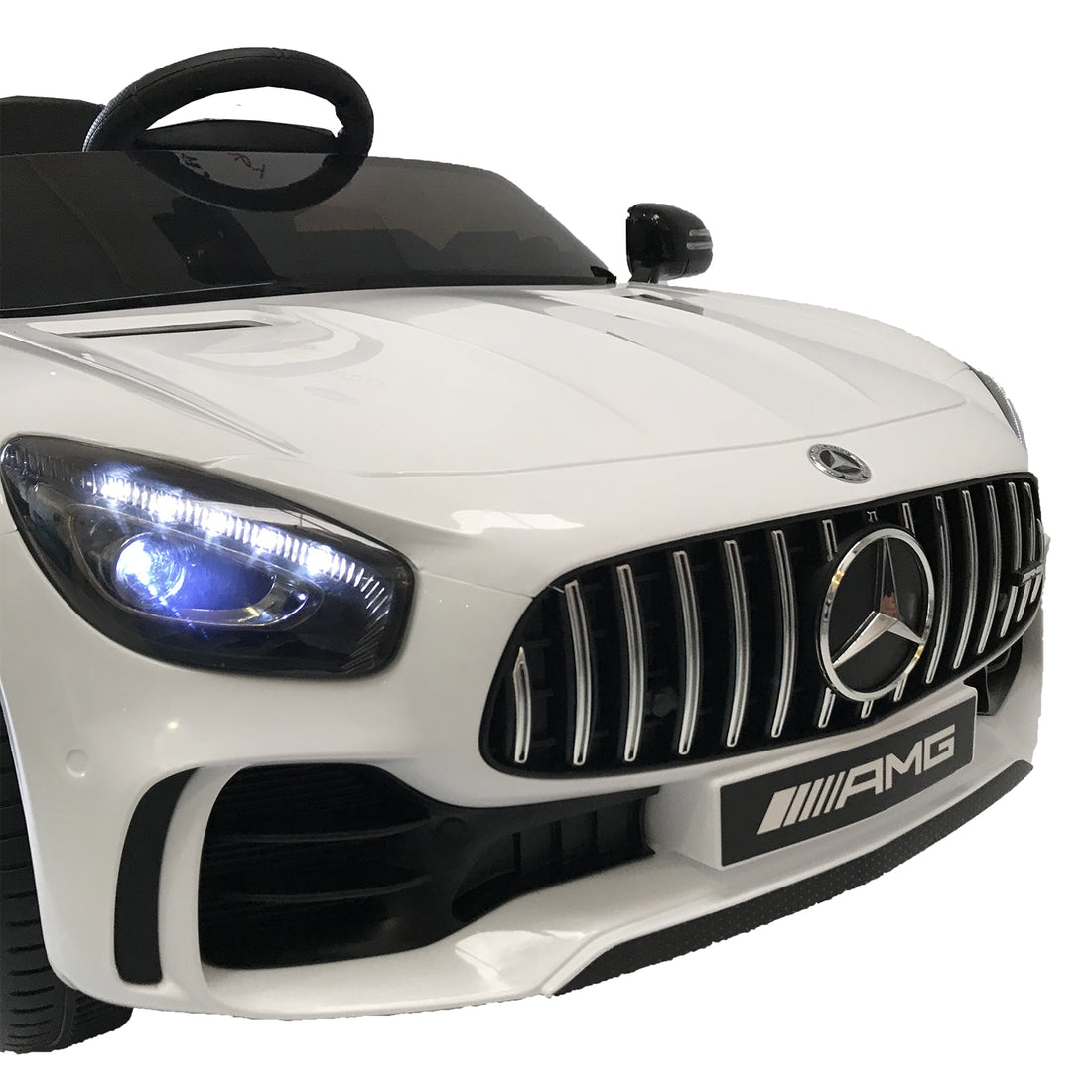 Carro montable con control Mercedes Benz blanco LQ006