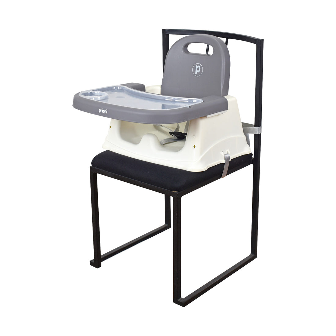 Silla Comedor Bebé 3 en1 Navy Priori Gris