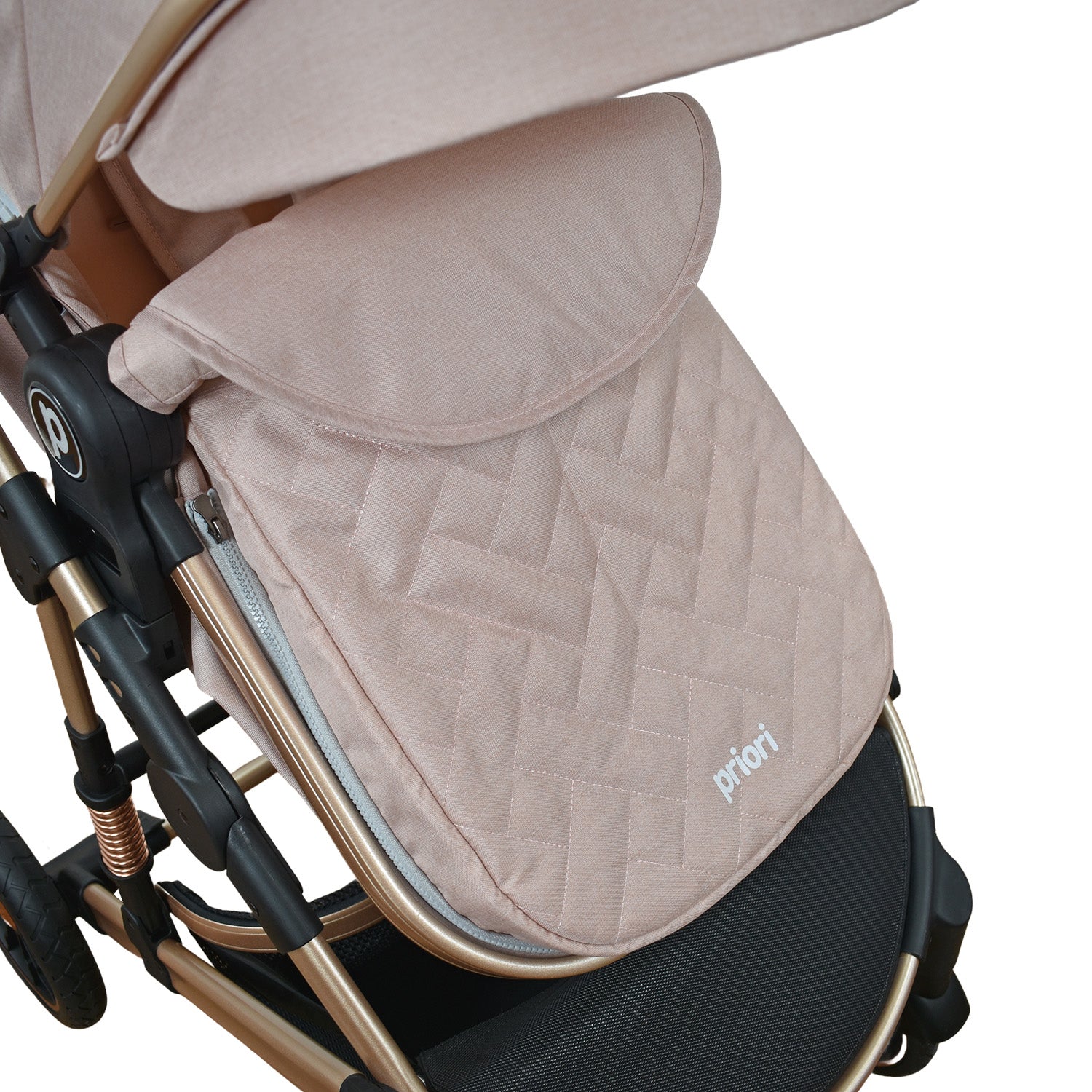 Coche Bebe 4 en 1 Travel System Cris Priori Rosa