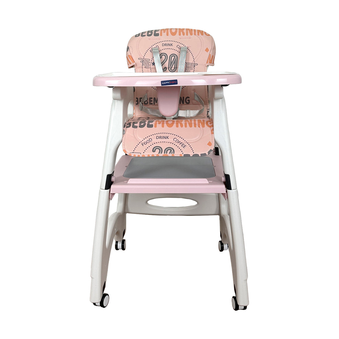Silla Comedor Bebe Duna Happy Baby Rosa