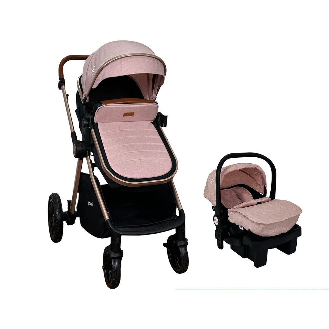Coche Bebe Travel System Snow Priori Rosa