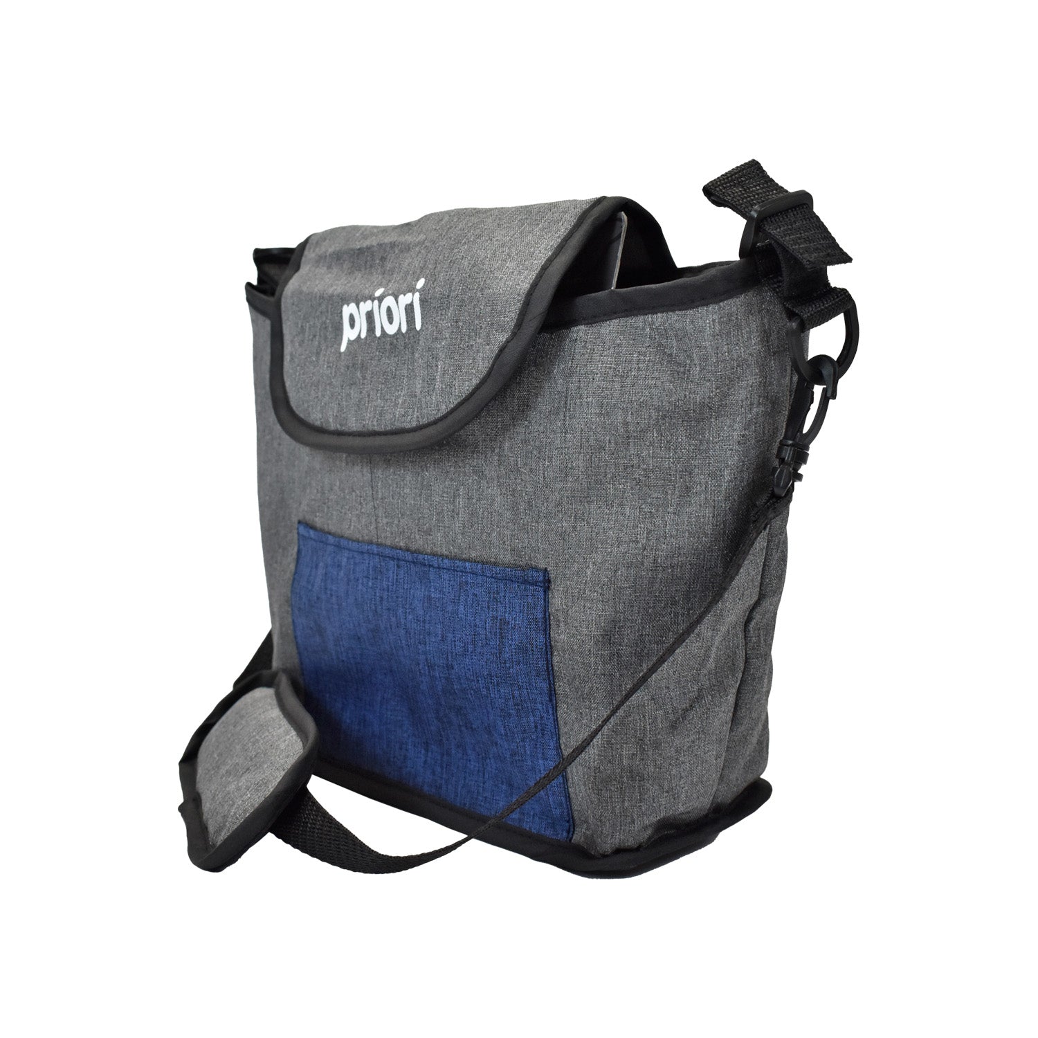 Coche Bebe Priori Tres Ruedas Liviano+Pañalera Jogger Azul