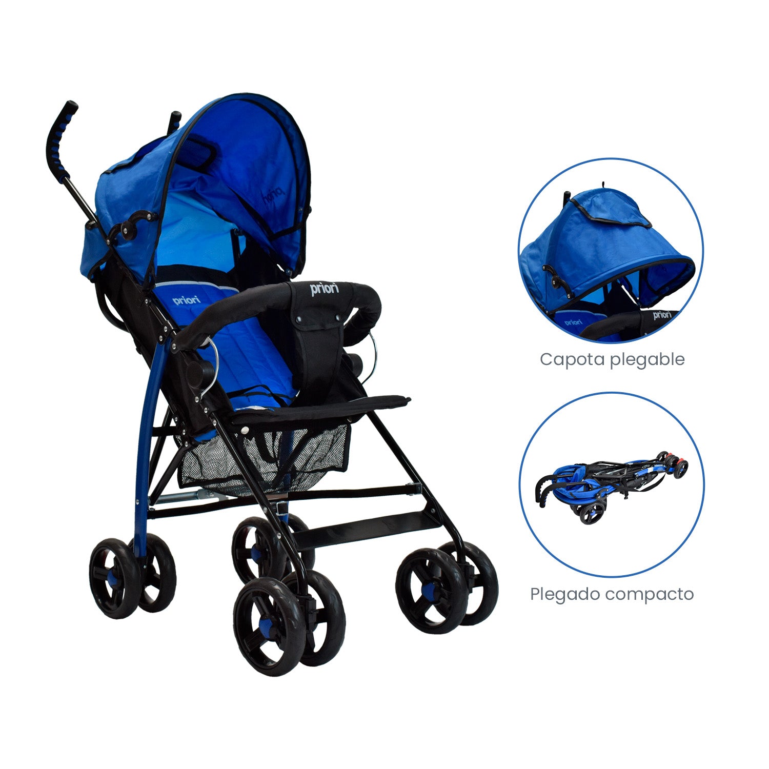 Coche Bebe Paseador Priori PPA12 Azul