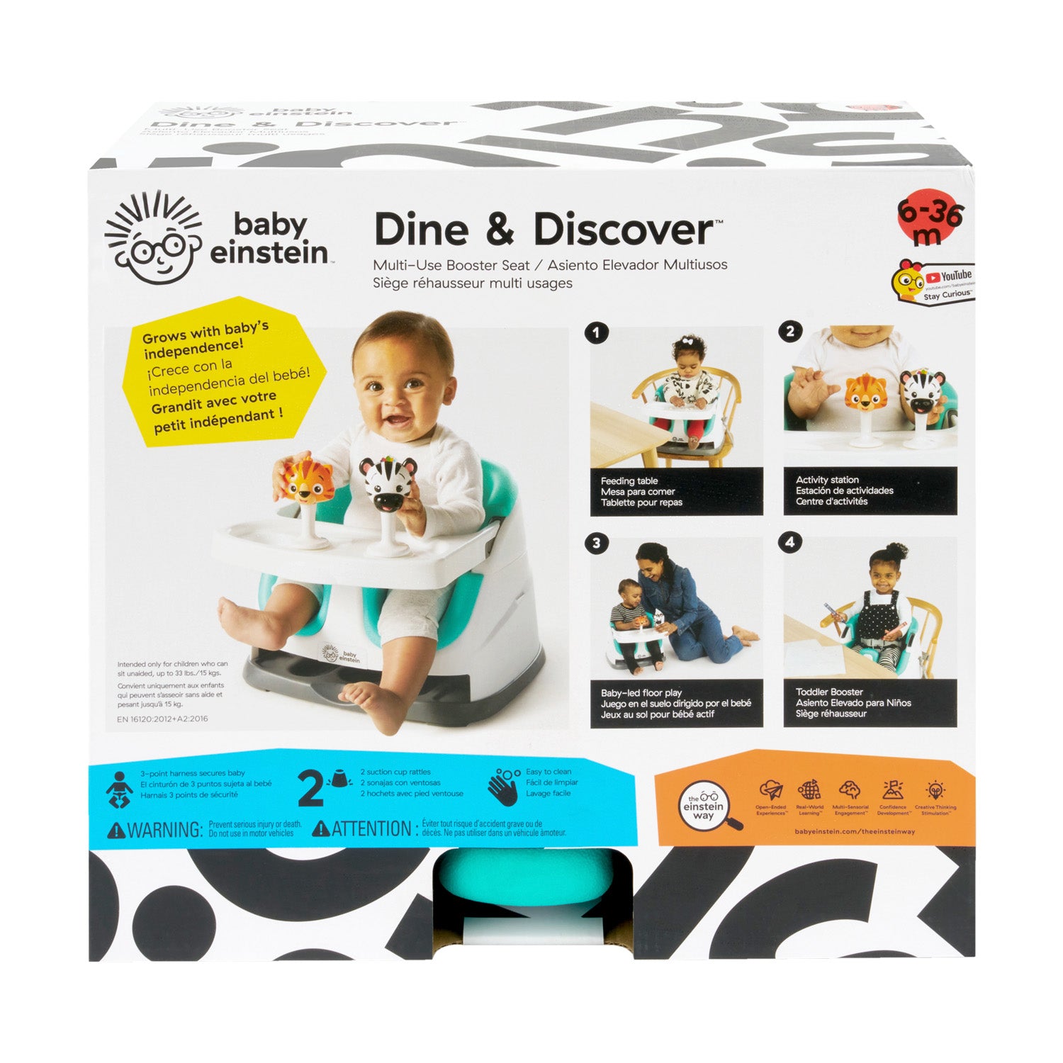 Silla comedor Booster Multiusos de Baby Einstein