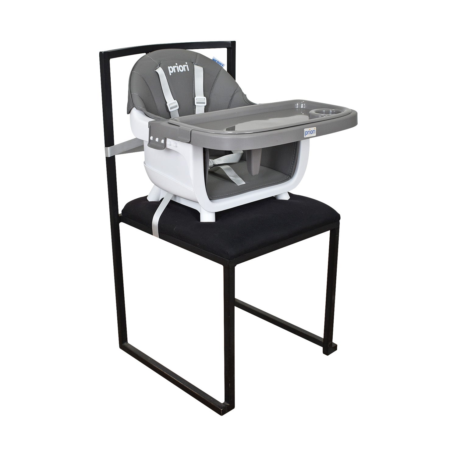 Silla Comedor Bebe 5 en 1  Executive Priori Gris