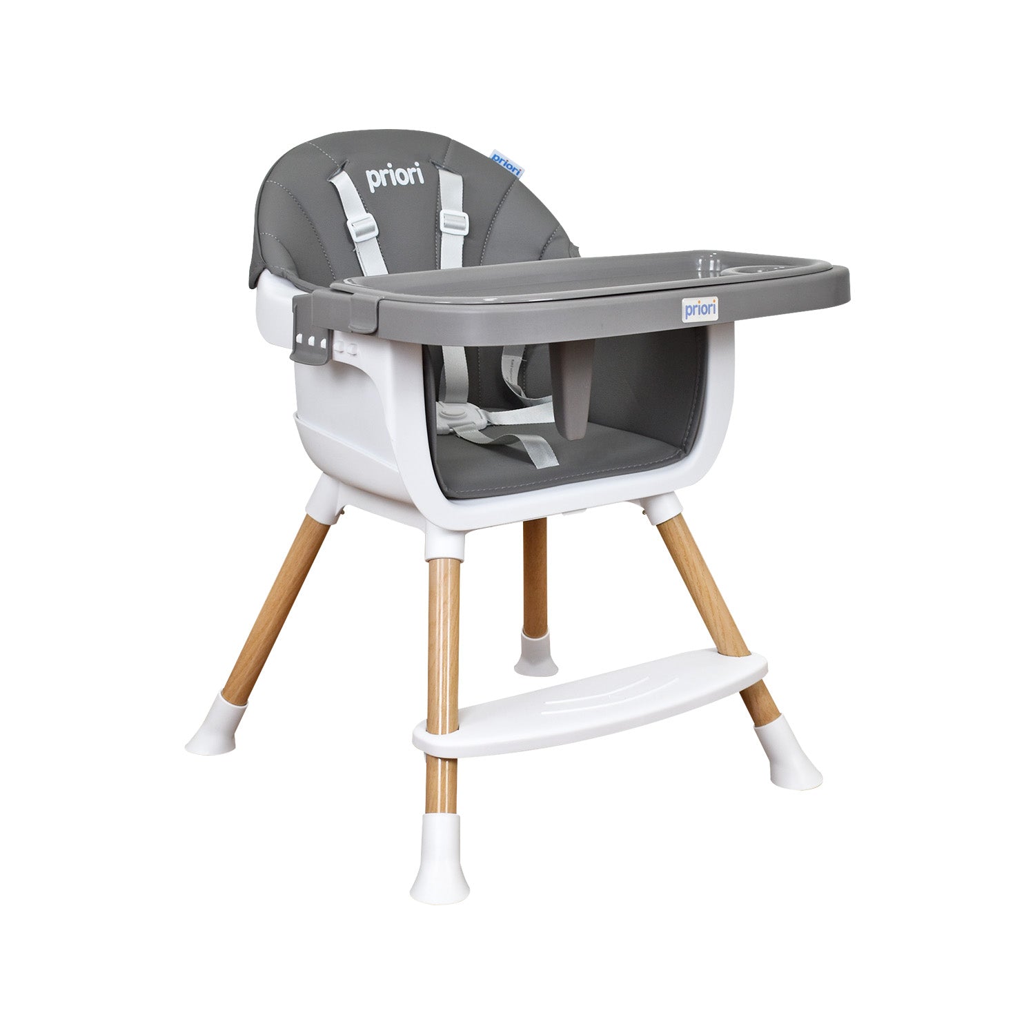 Silla Comedor Bebe 5 en 1  Executive Priori Gris