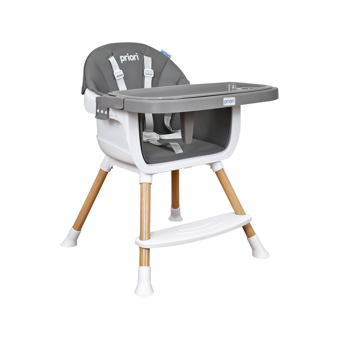 Silla Comedor Bebe 5 en 1  Executive Priori Gris