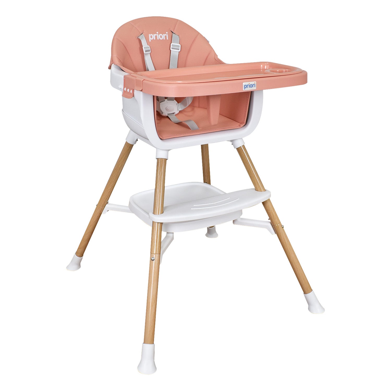 Silla Comedor Bebe 5 en 1 Executive Priori Rosado