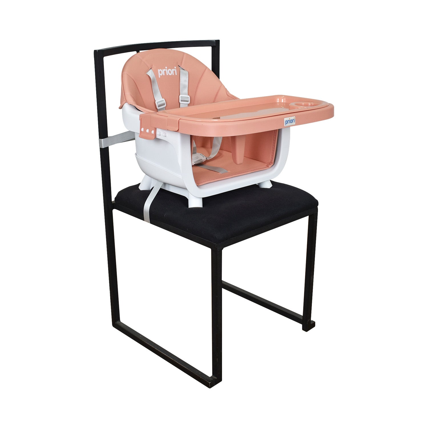Silla Comedor Bebe 5 en 1 Executive Priori Rosado