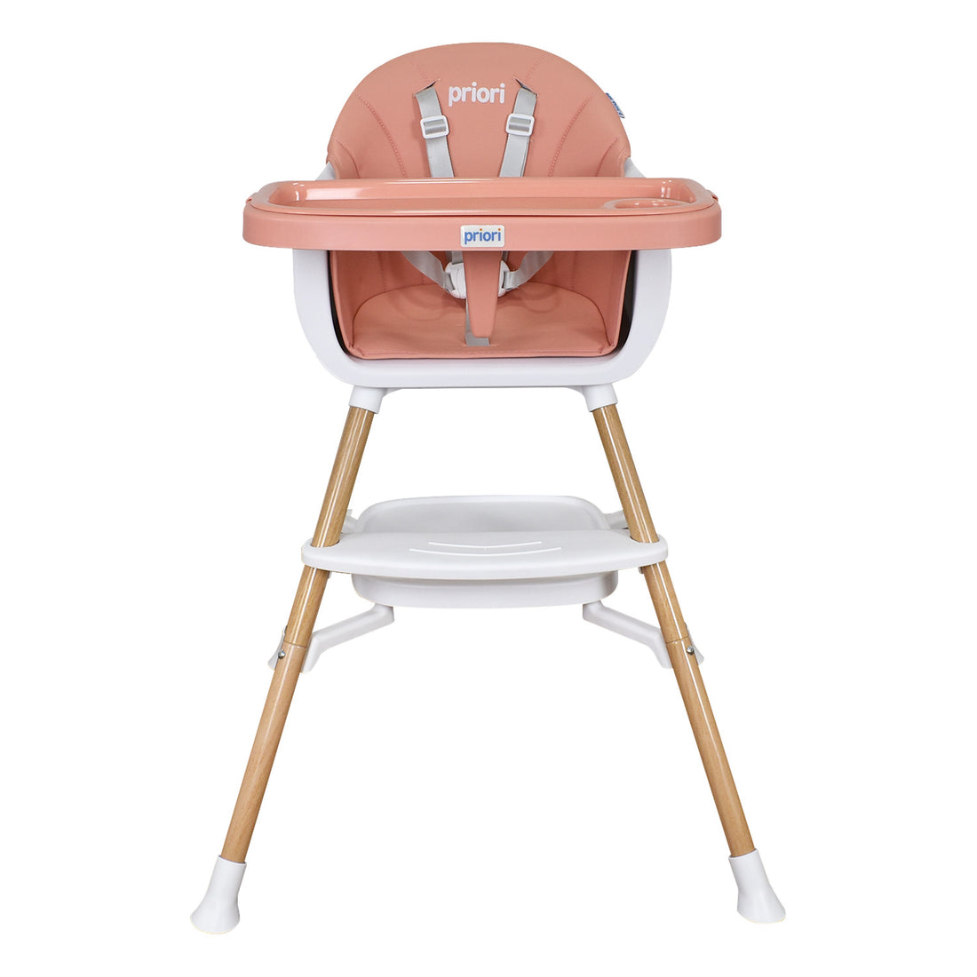 Silla Comedor Bebe 5 en 1 Executive Priori Rosado