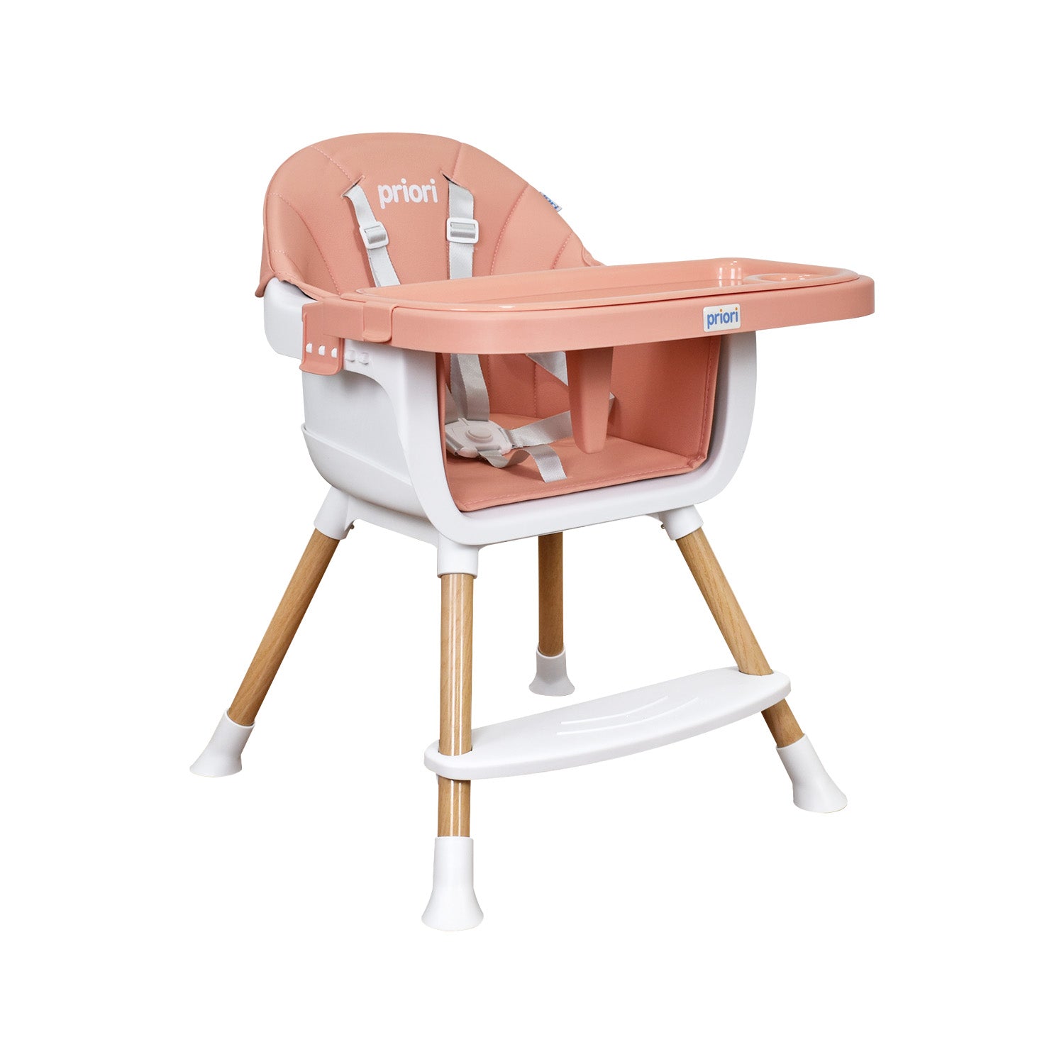 Silla Comedor Bebe 5 en 1 Executive Priori Rosado