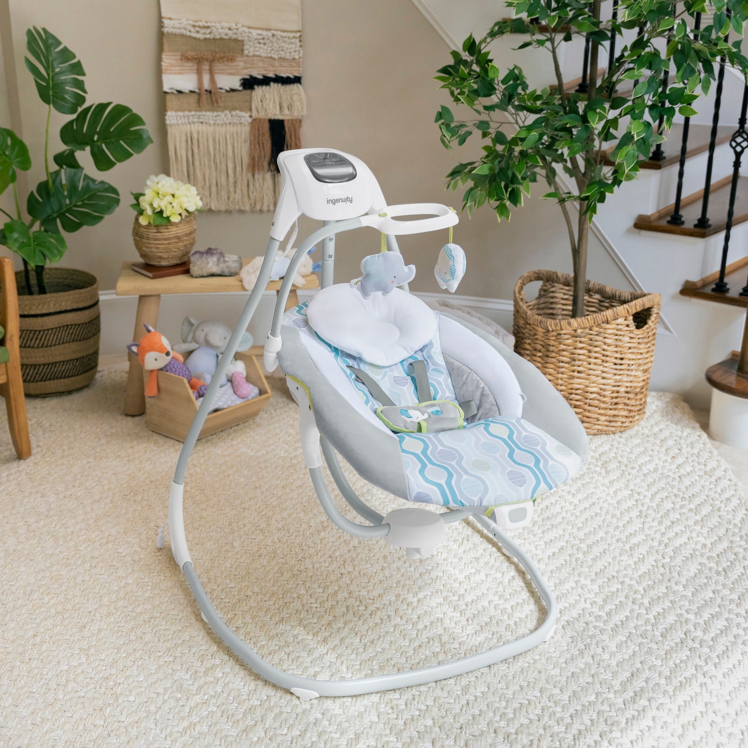 Columpio Vibratorio Ingenuity Gris 11149