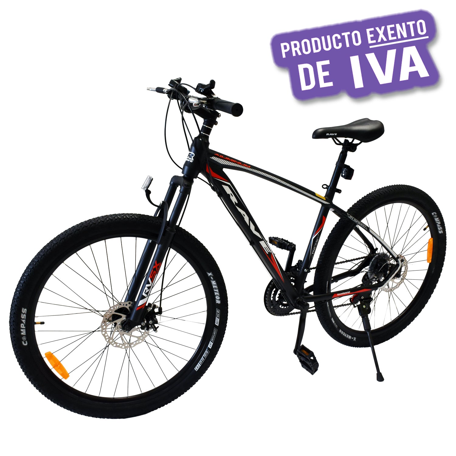Bicicleta Rave Negro MTB Aro 27.5" de 21 Velocidades