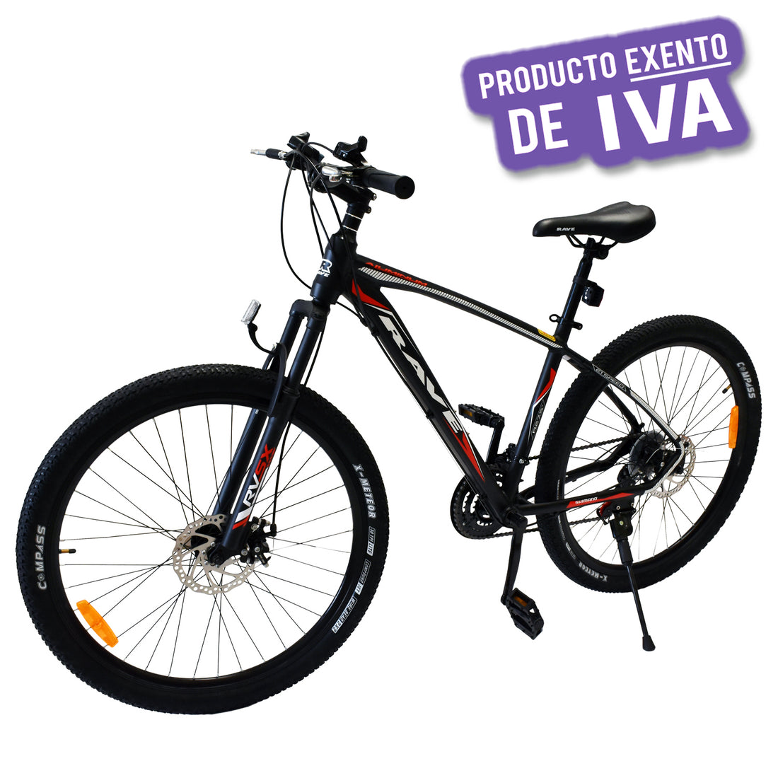 Bicicleta Rave Negro MTB Aro 27.5" de 21 Velocidades