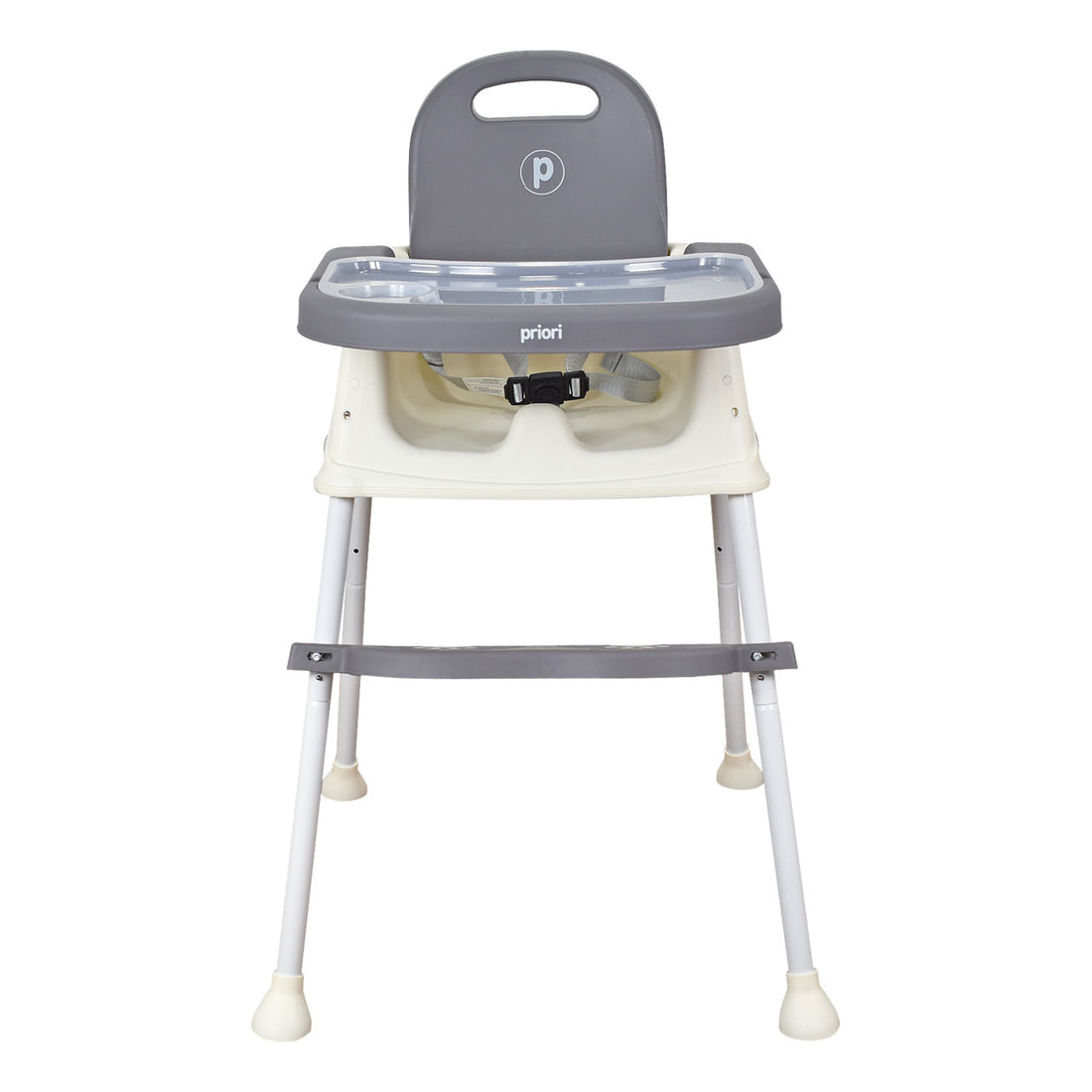 Silla Comedor Bebé 3 en1 Navy Priori Gris