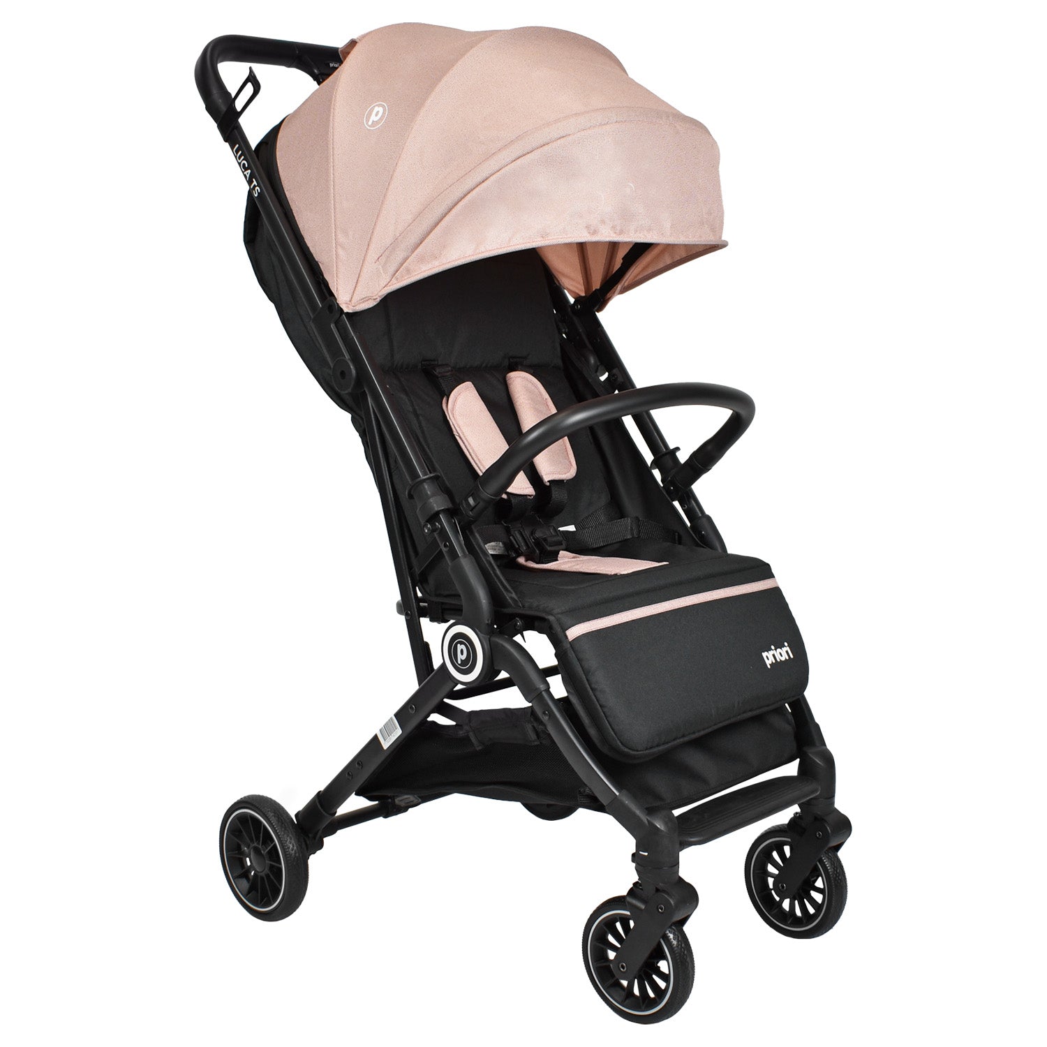 Combo Coche Luca Rosado +Cuna Mecedora Miami Rosado