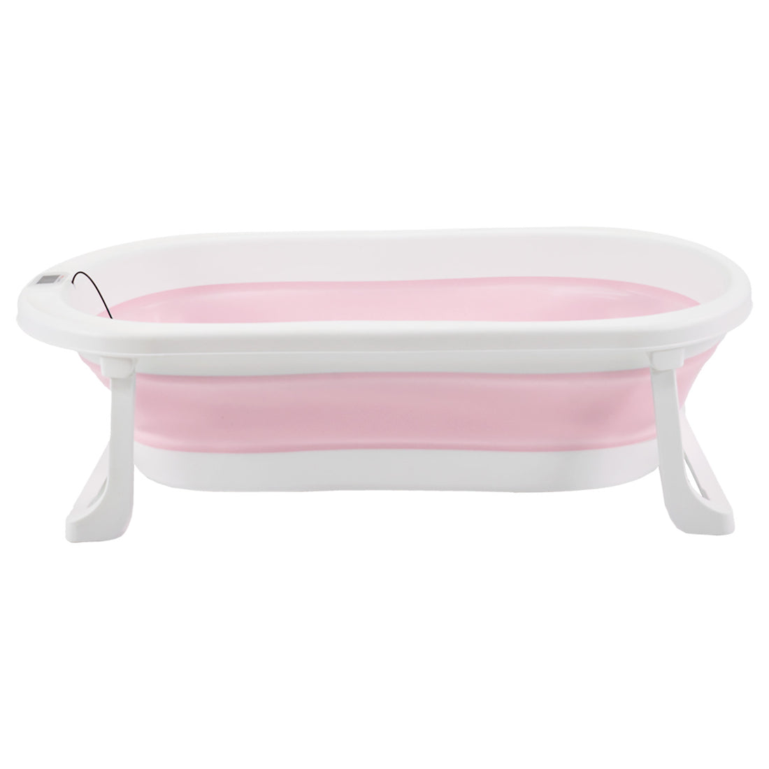 Bañera Bebé Happy Baby Con Cojín Y Termómetro Hawai Plus Rosa