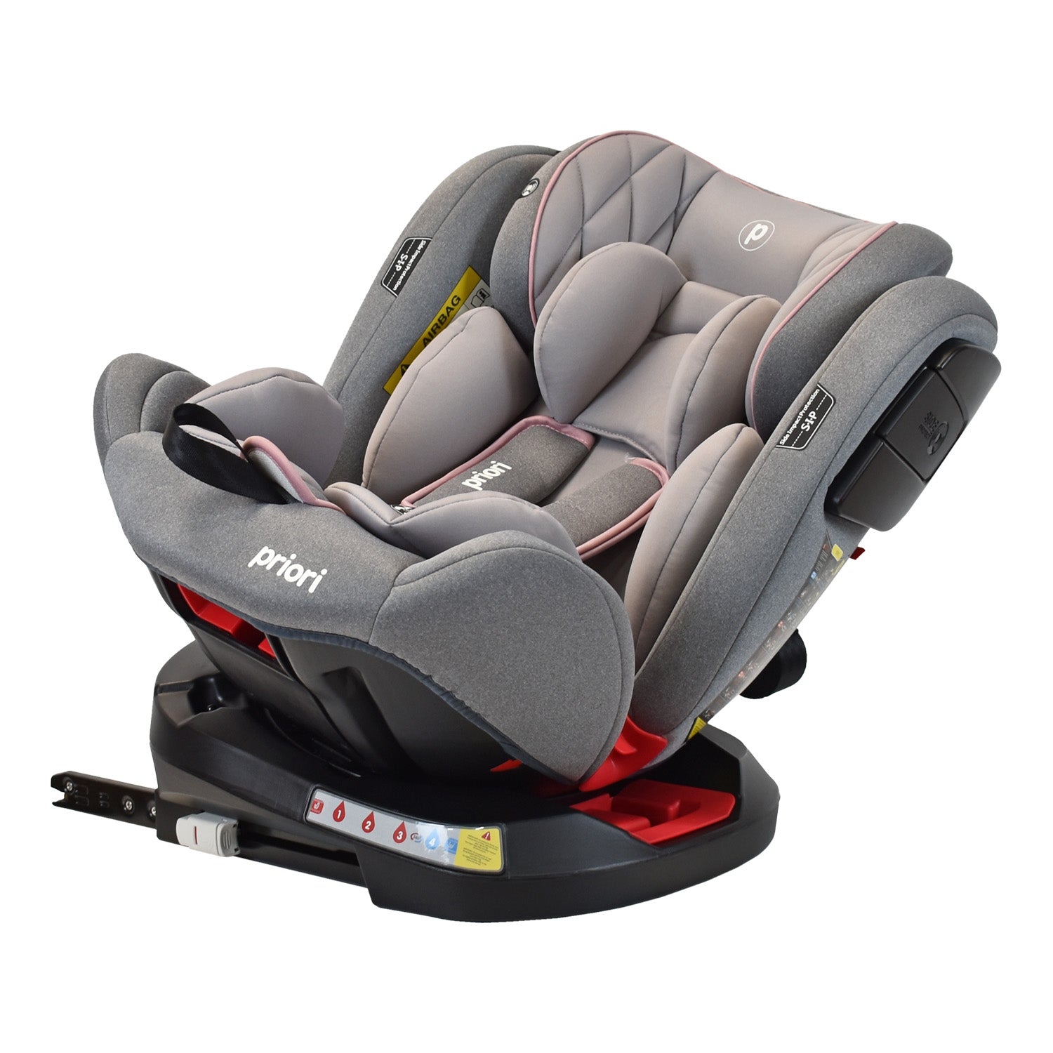 Silla De Carro Bebe Twist Con Isofix Rosado  Priori