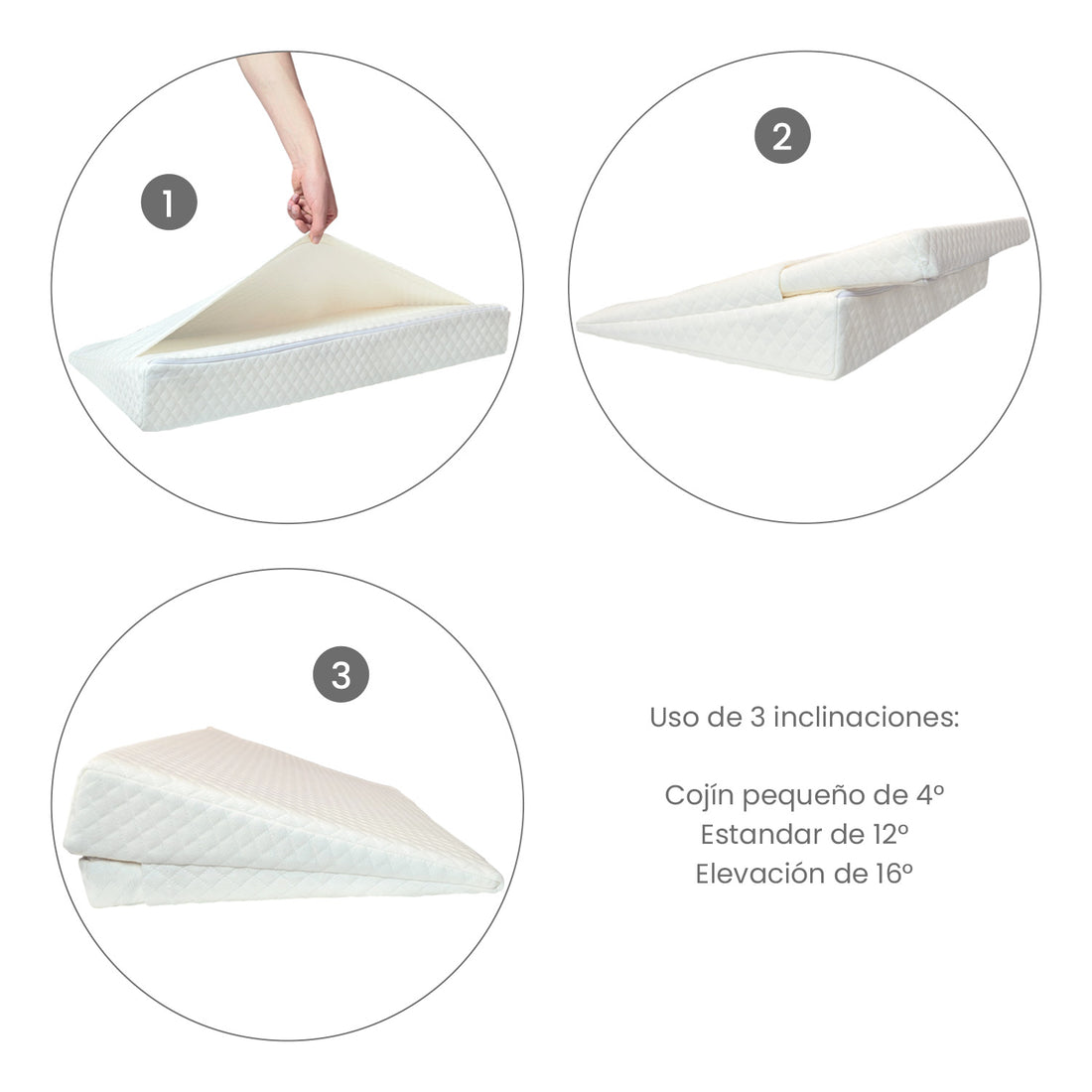 Almohada Ergonómica Antireflujo 3 en 1 PB2339 Premium Baby