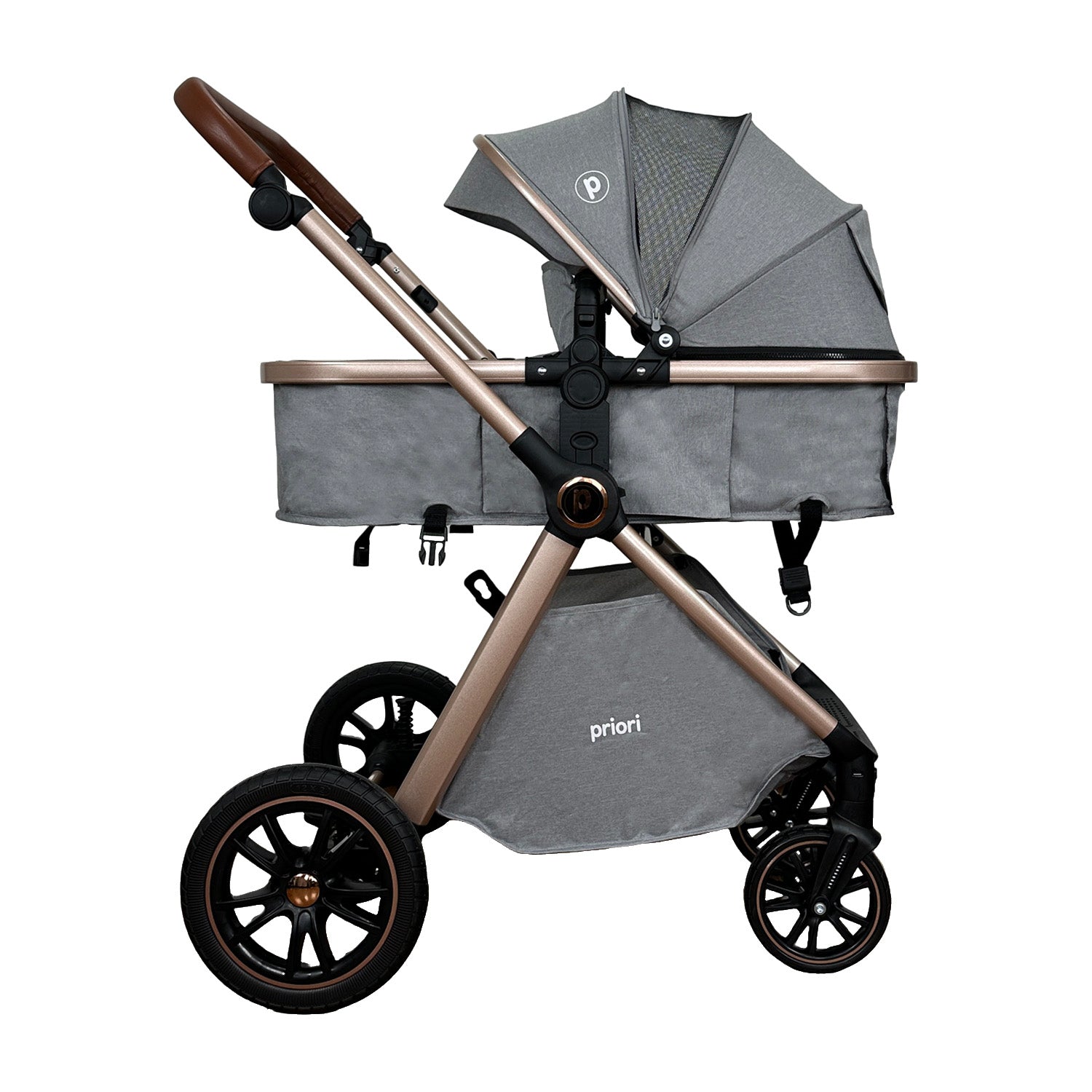 Coche Bebe Travel System Snow Priori Gris