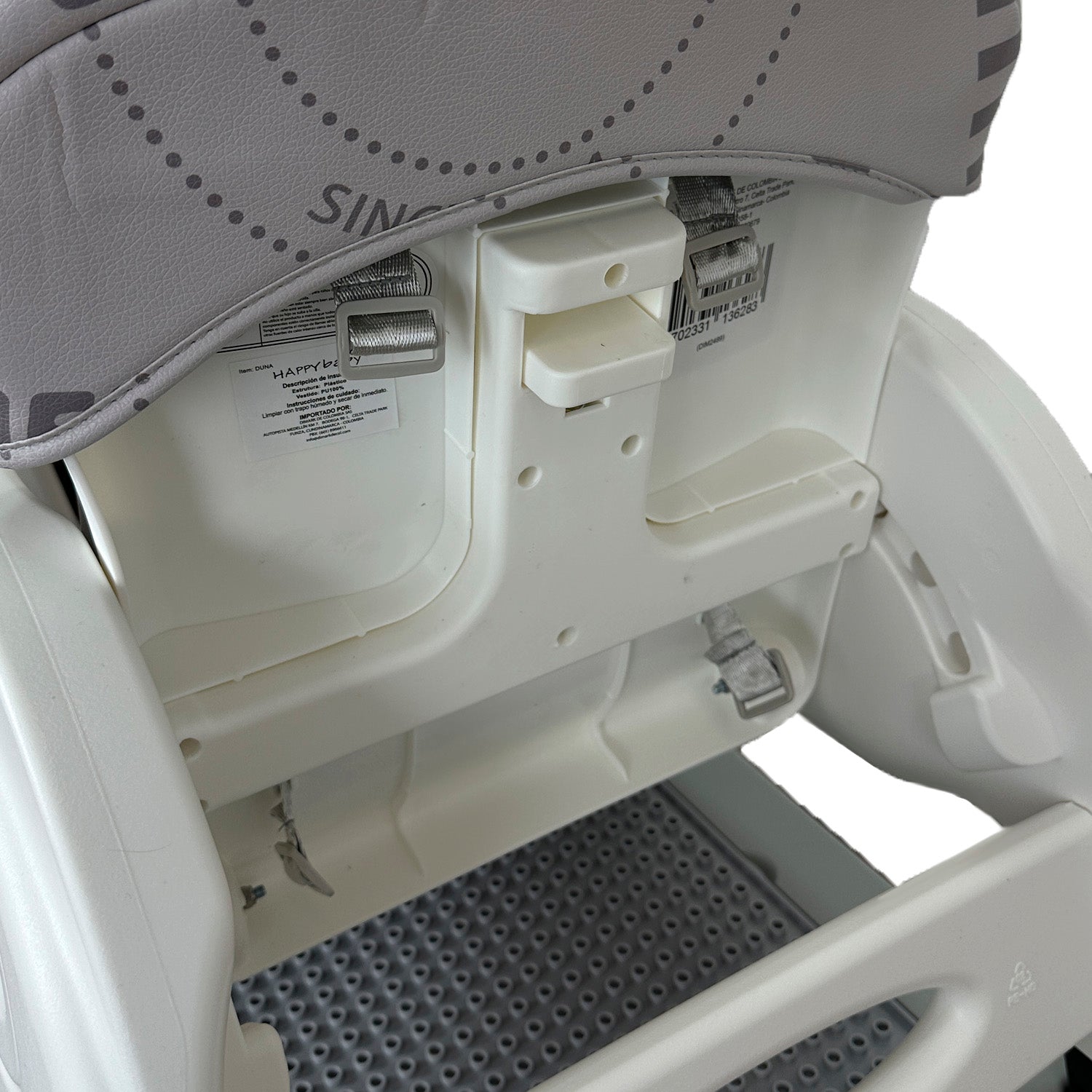 Silla Comedor Bebe Duna Happy Baby Gris