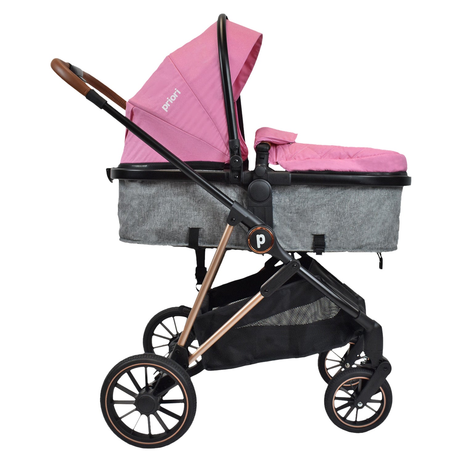 Coche Bebé Moisés Priori Ana Ts Rosado