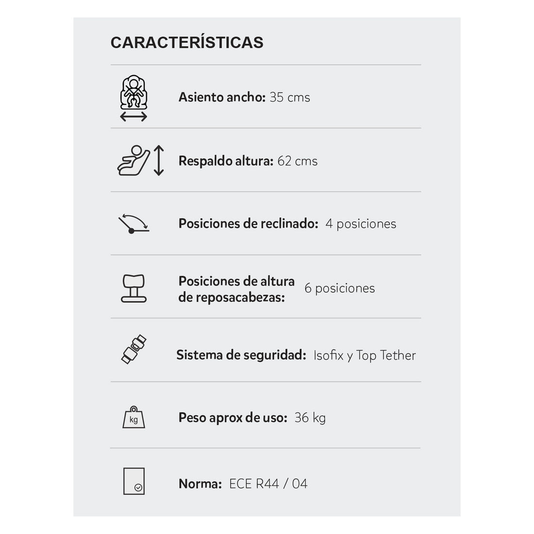 Silla Carro Bebe First 360° Gris Priori