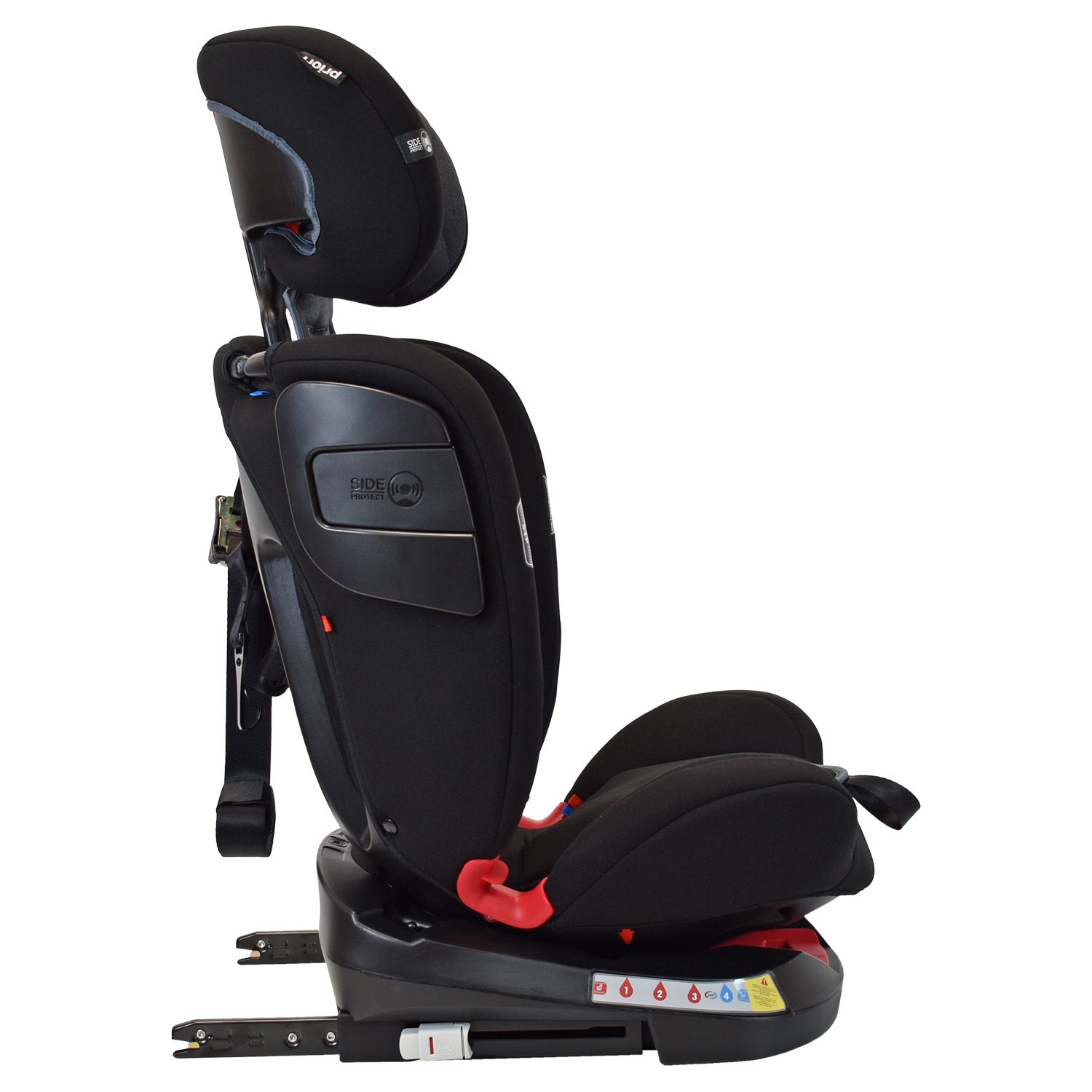 Silla De Carro Bebe Twist Con Isofix Negra  Priori