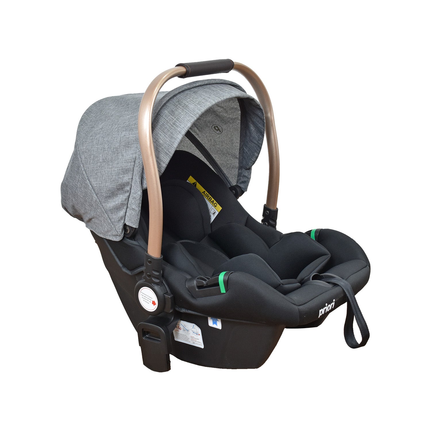 Coche Bebe 4 en 1 Travel System Cris Priori Gris