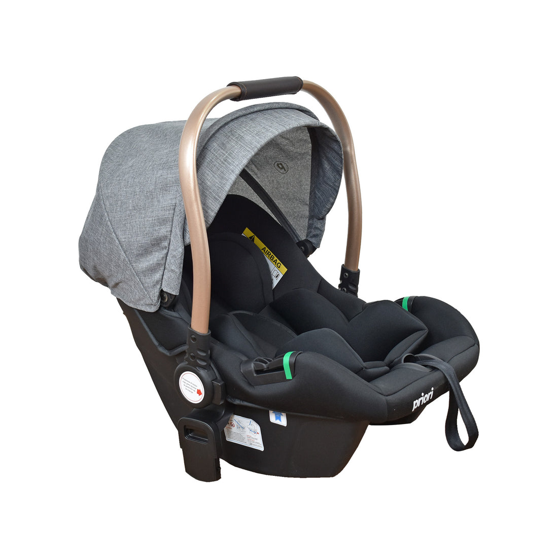 Coche Bebe 4 en 1 Travel System Cris Priori Gris