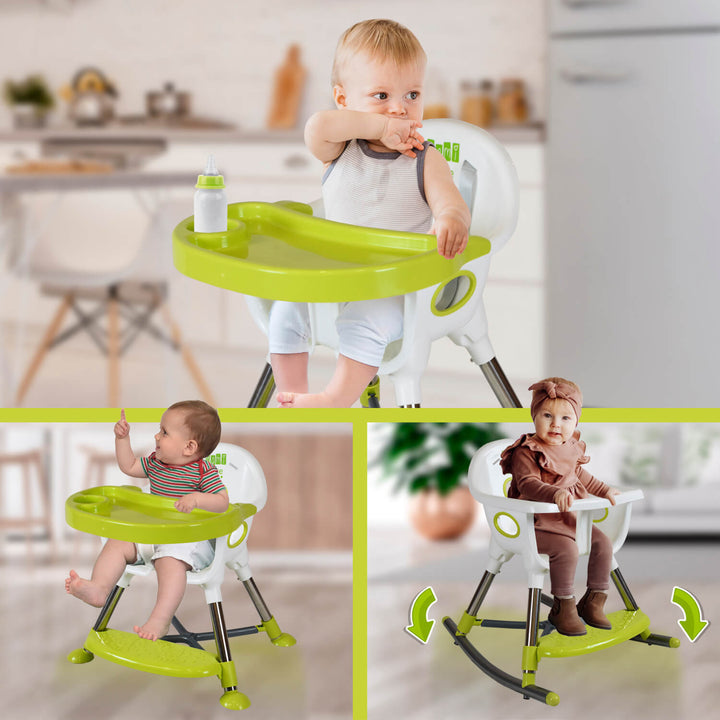 Silla comedor bebe 3en1 Mami Love Africa Verde