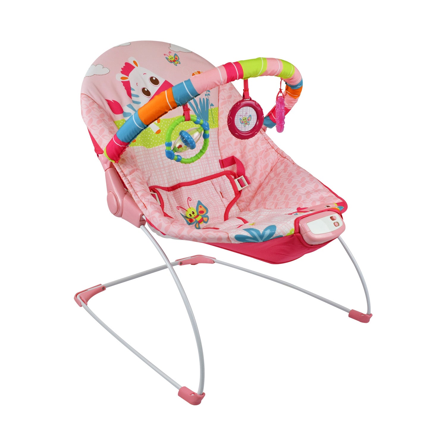 Silla Bouncer Bebé Musical PB2001 Priori Rosa