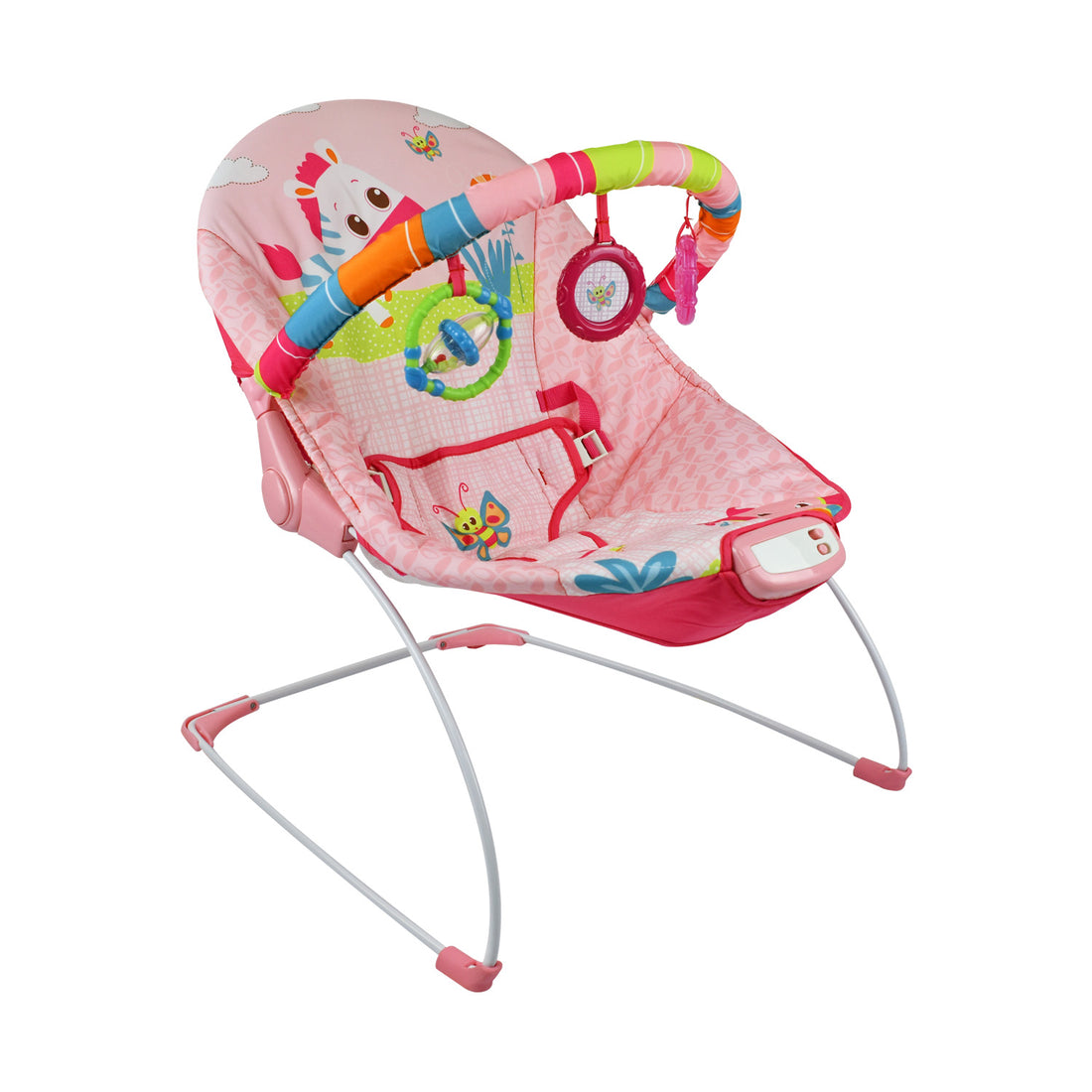 Silla Bouncer Bebé Musical PB2001 Priori Rosa