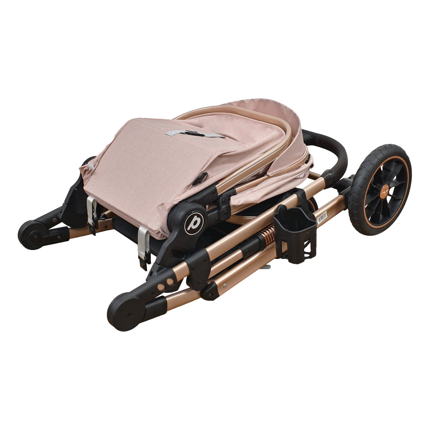 Coche Bebe 4 en 1 Travel System Cris Priori Rosa