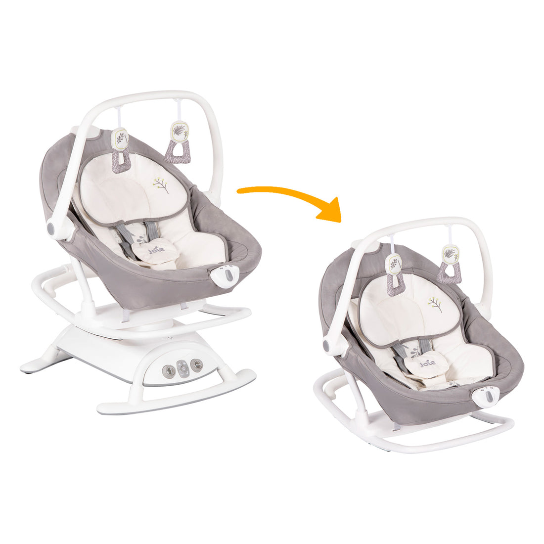 Silla Mecedora Bebe 2en1 Joie Sansa Fern