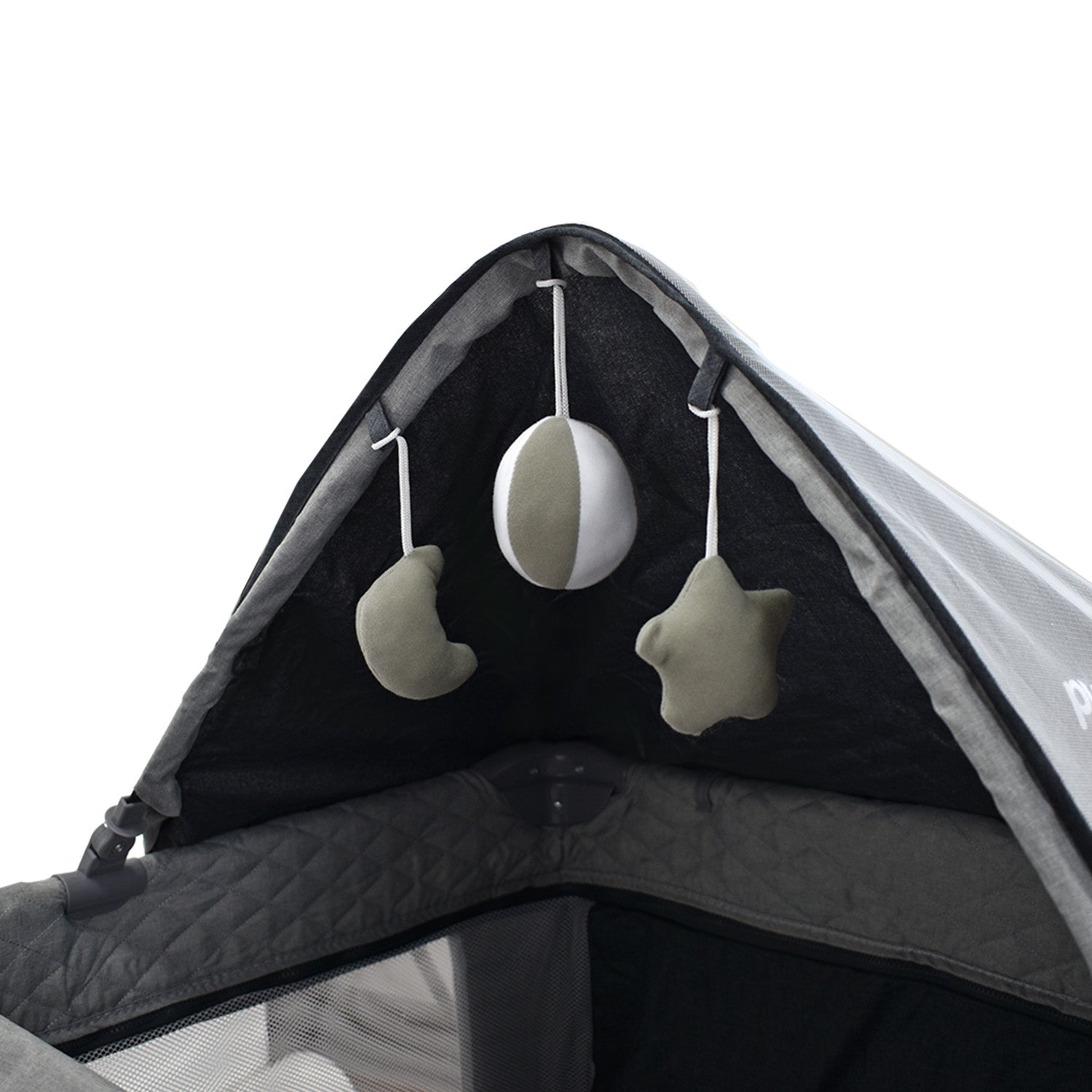 Cuna Colecho Bebe Pro-Max Priori Gris Oscuro