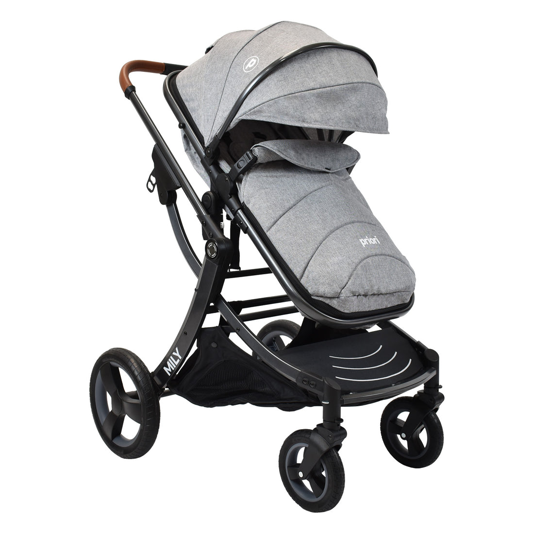 Coche Moises Bebé Mily Cs Gris Priori