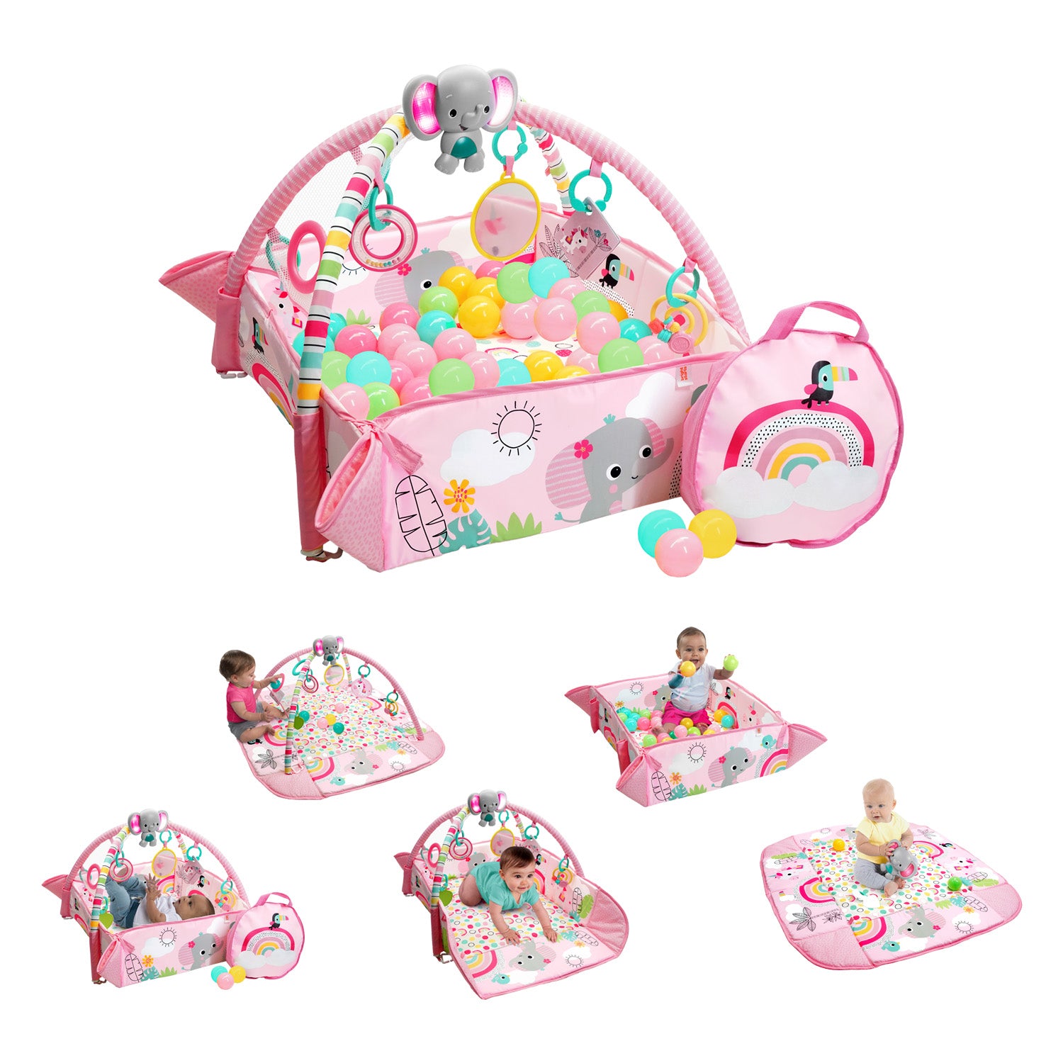 Gimnasio de Actividades Zafari Rosado 12625 Bright Starts