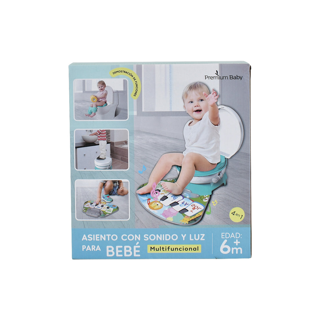 Vasenilla 4 en 1 con Sonido Premium Baby Azul PB-B201A