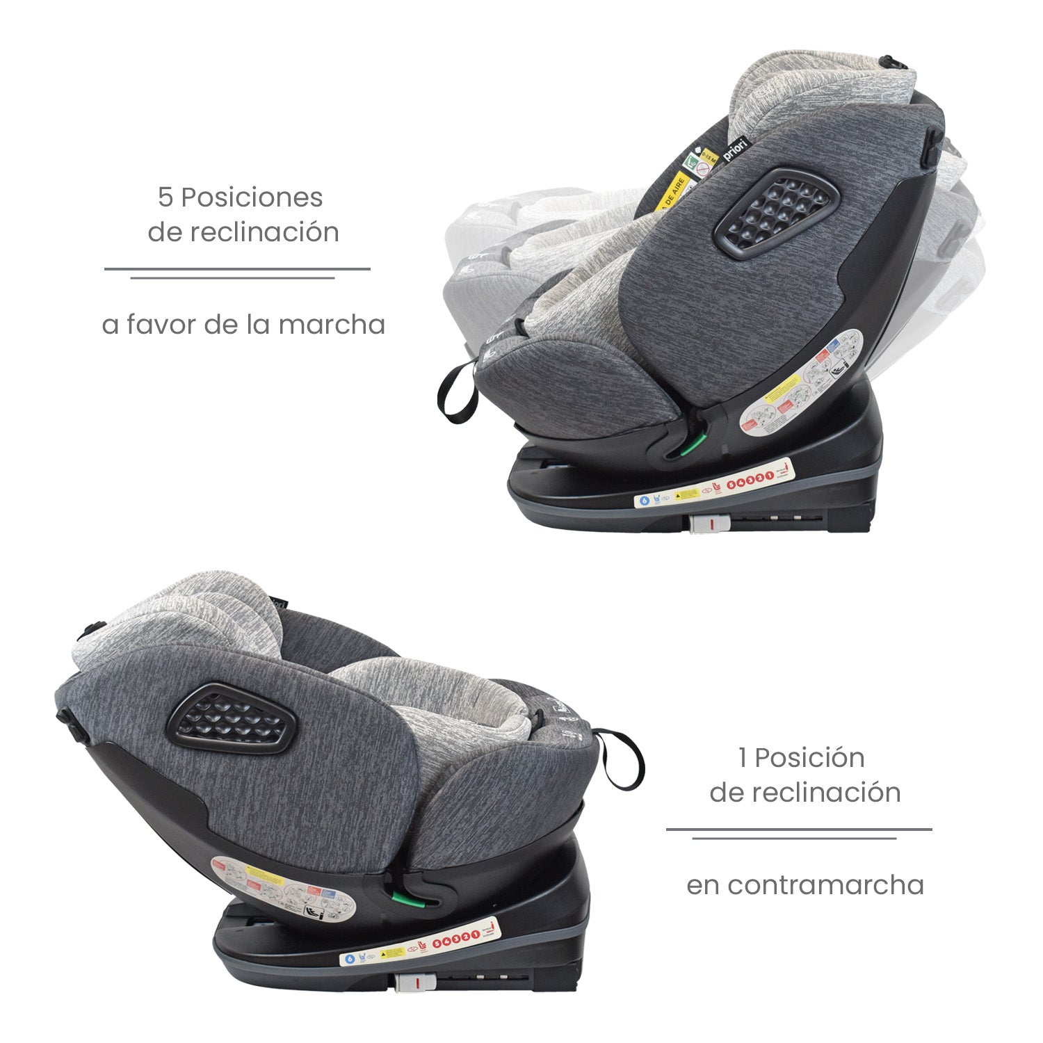 Silla Carro Bebe Priori I Hero Gris