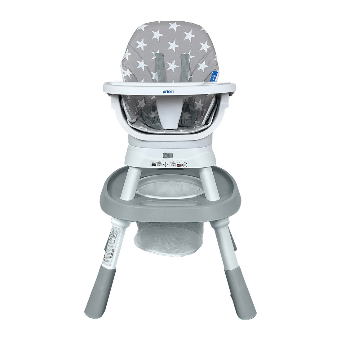 Silla Comedor bebé 12 en 1 con Giro 360 Yae de Priori Gris